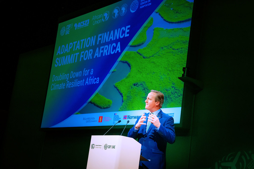 Lord David Cameron Addresses during COP28 Summit