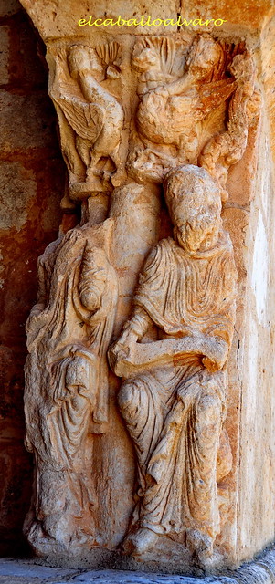 978 – Estatuas Columna - Iglesia Santa Cristina – Barca (Soria) - Spain.-