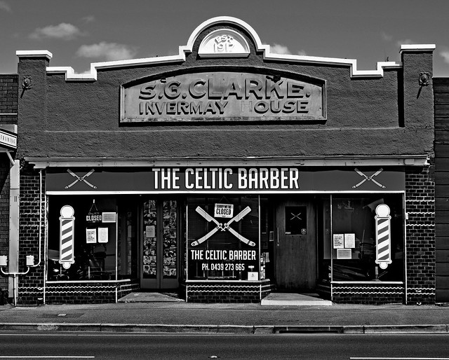 The Celtic Barber, Invermay, Tasmania