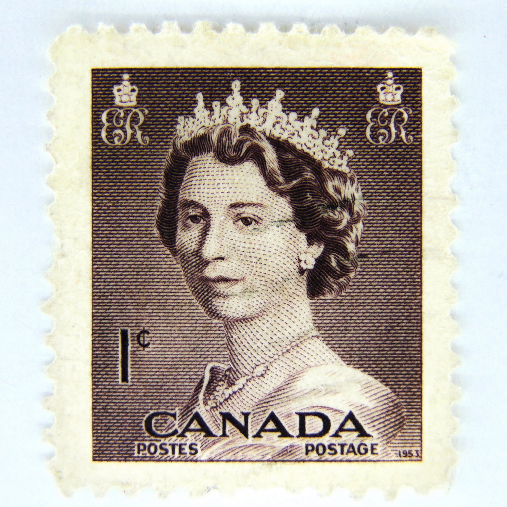 Canada 1 c 1953  Queen Elizabeth II