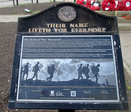 Retford War Memorial Information Board