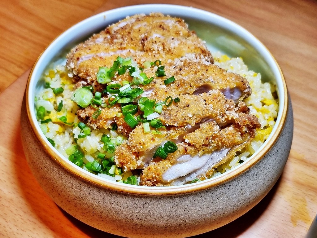 Chicken Cutlet Egg Fried Rice