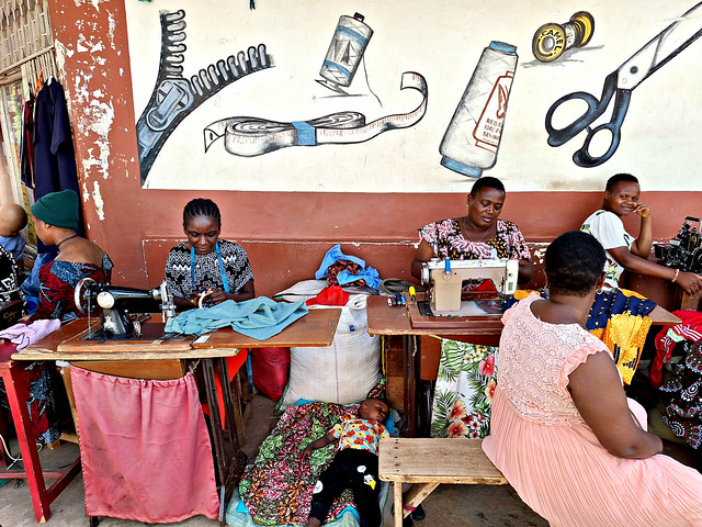 Street tailors, Moshi, Tanzania