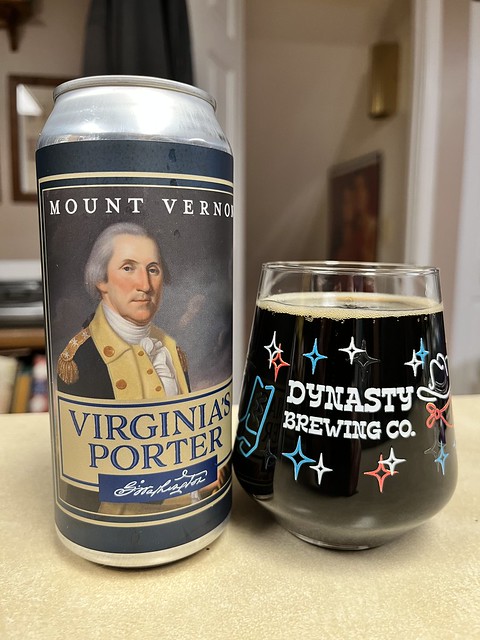 2024 60/365 2/29/2024 THURSDAY - Mount Vernon Virginia's Porter - Brewed By Dynasty Brewing Company Ashburn Virginia