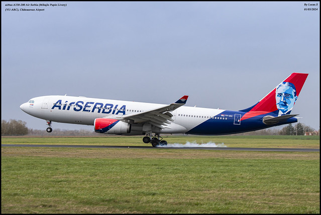airbus A330-200 Air Serbia (Mihajlo Pupin Livery) (YU-ARC)