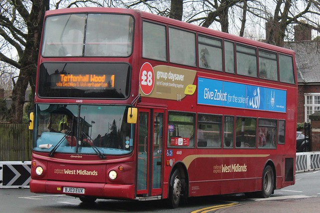 National Express West Midlands Transbus Trident 2/Transbus ALX400 4449 (BJ03 EUX) 'Genevieve'