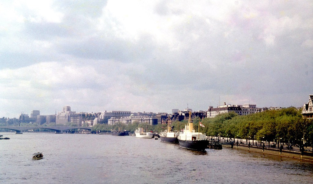 River Thames from Blackfriars Bridge - 1962