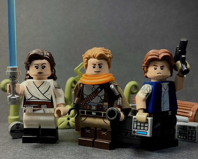 Leia, Ben and Han - Family at run