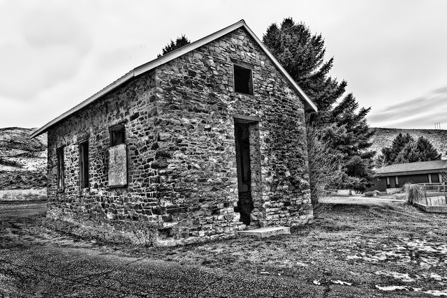Stone Schoolhouse (BW)