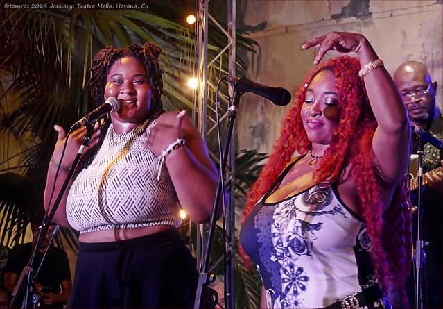 'The Funky Taters' with Shanice Richards at Havana Jazz Fest. Jardines del Teatro Mella.