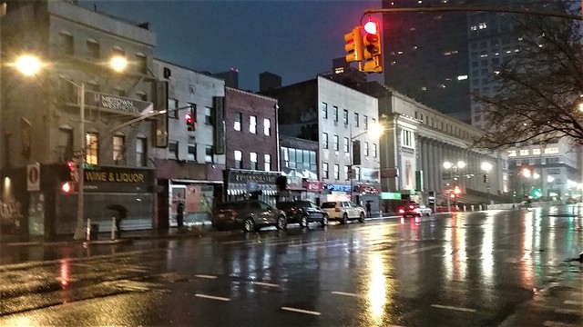 Peaceful Rainy Morning, Eighth Avenue at 31st Street