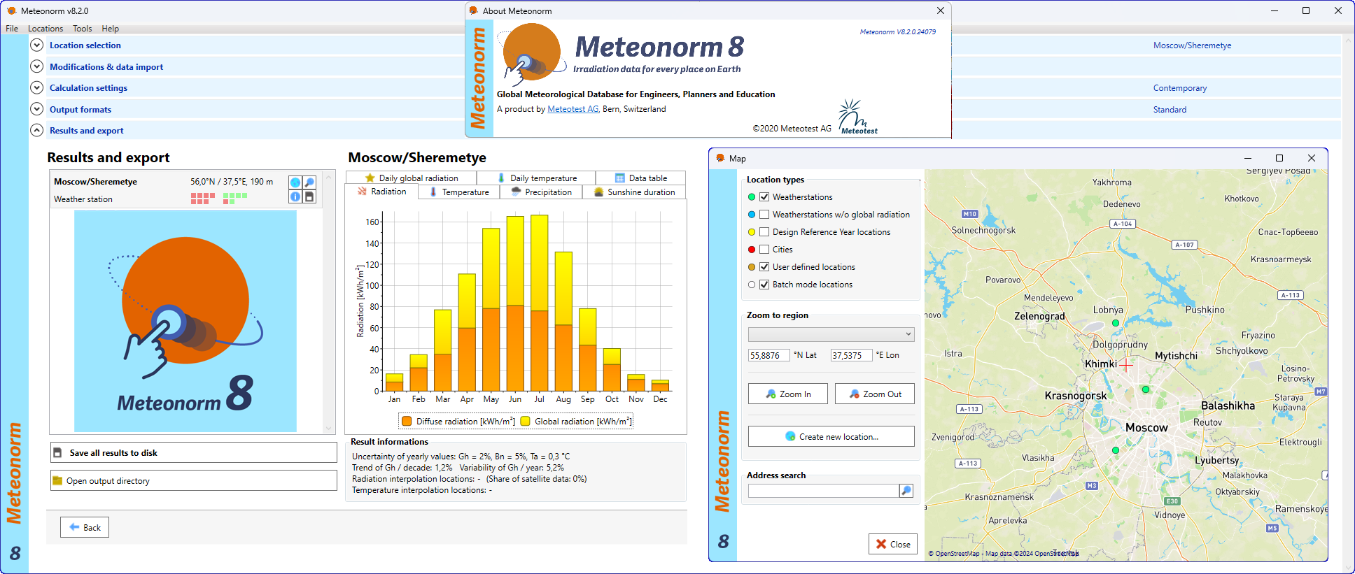 Working with Meteotest Meteonorm 8.2.0 full license
