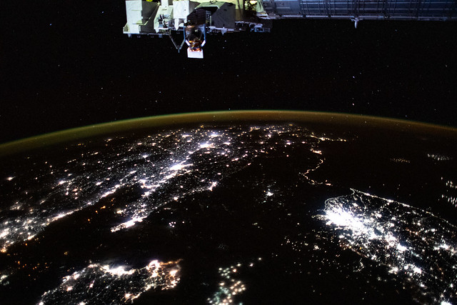North East Asia at Night