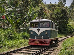 Walking the Railroad Tracks on Stage 15 of the long distance Pekoe Trail from Makulella to Ella, Sri Lanka