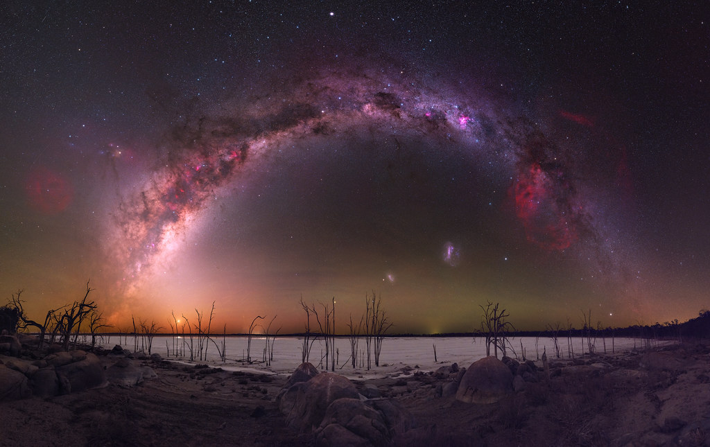 Milky Way & the Zodiacal Light at Lake Norring, Western Australia