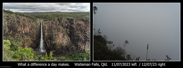 Wallaman Falls - what a difference a day makes!