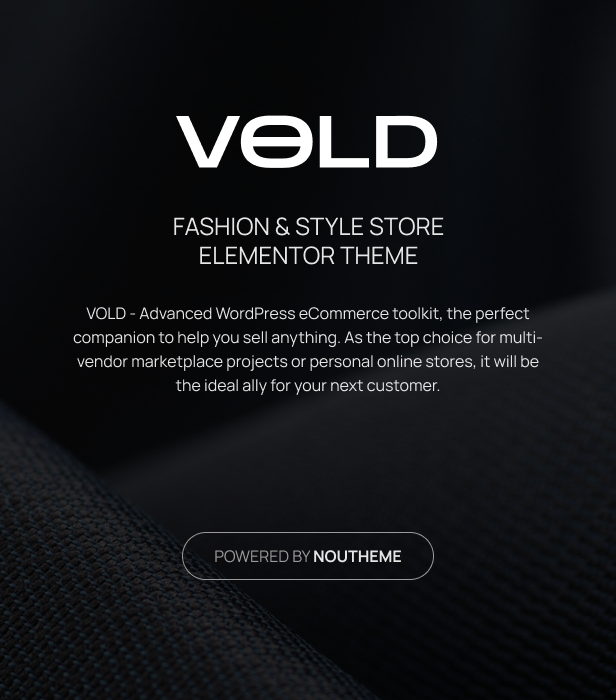 Vold - Fashion & Style Store eCommerce Figma Template - 1