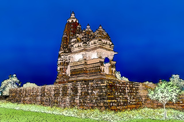 India - Madhya Pradesh - Khajuraho - Khajuraho Group Of Monuments - Javari Temple - 158gg