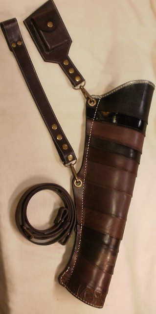 가죽 공예-화살 케이스(화살집-Leather craft-Quiver)