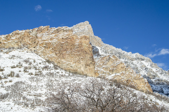 Winter Squaw Peak in Rock Canyon