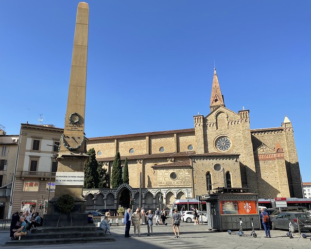 Piazza dell'Unità Italiana and Basilica di Santa Maria Novella (Florence, Italy)