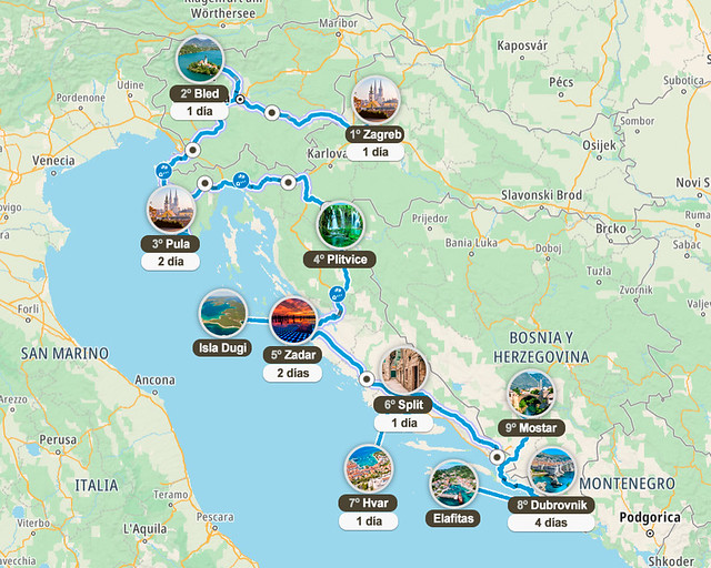 Ruta por Croacia en 15 días