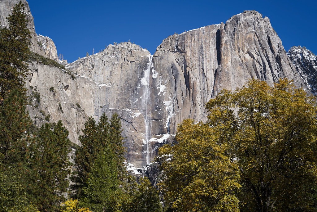 Yosemite Falls after First Snowfall