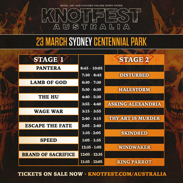 knotfest-sydney-timetable