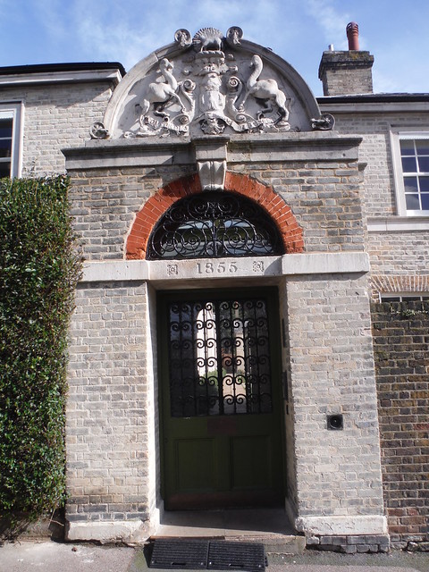 Entrance Gate to Merchant Taylors' Almshouses, Brandram Road, Lee SWC Walk 421 - Blackheath to Deptford (Hills &amp; Parks of Inner Southeast London)