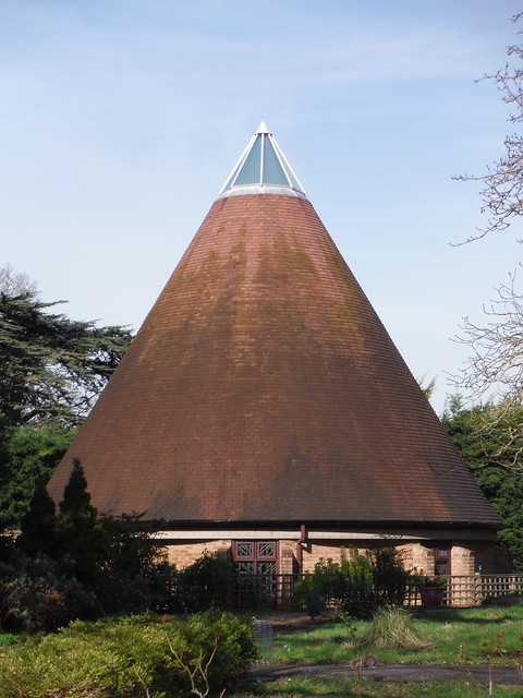 Conic-shaped building, Retreat Centre of the Sisters of Saint Andrew, Lee Terrace, Lee SWC Walk 421 - Blackheath to Deptford (Hills &amp; Parks of Inner Southeast London)