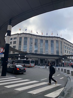 L estación central de Bruselas.