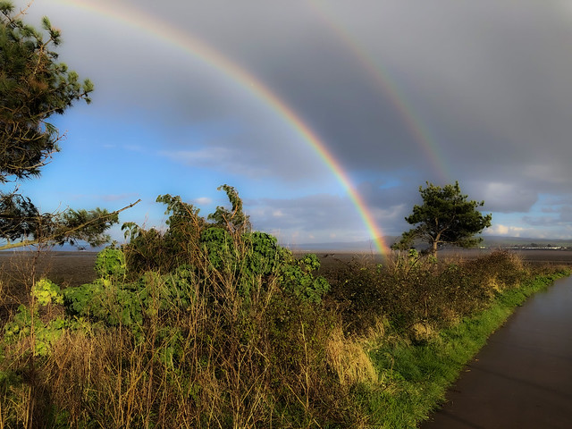 Rainbow: Between Dunster and Blue Anchor.