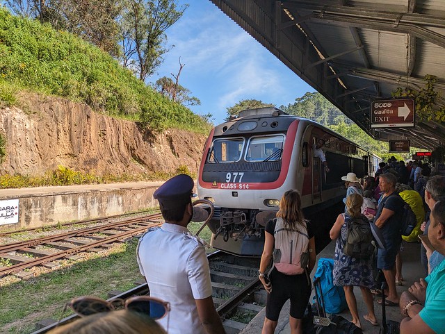 Ella Railway Station Platform - On the Train from Ella to Kandy, Sri Lanka