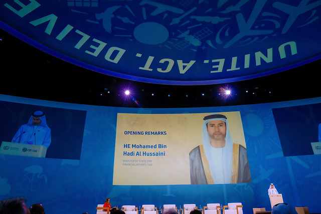 UAE Minister's Remarks Kick Off COP28 Finance Session