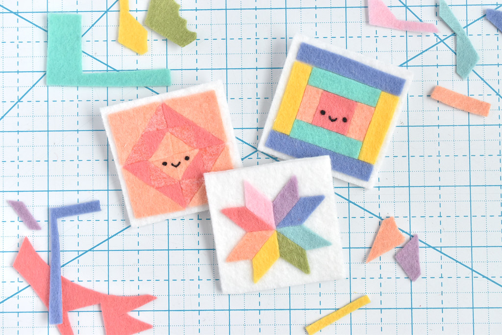 Felt Quilt Block Pins