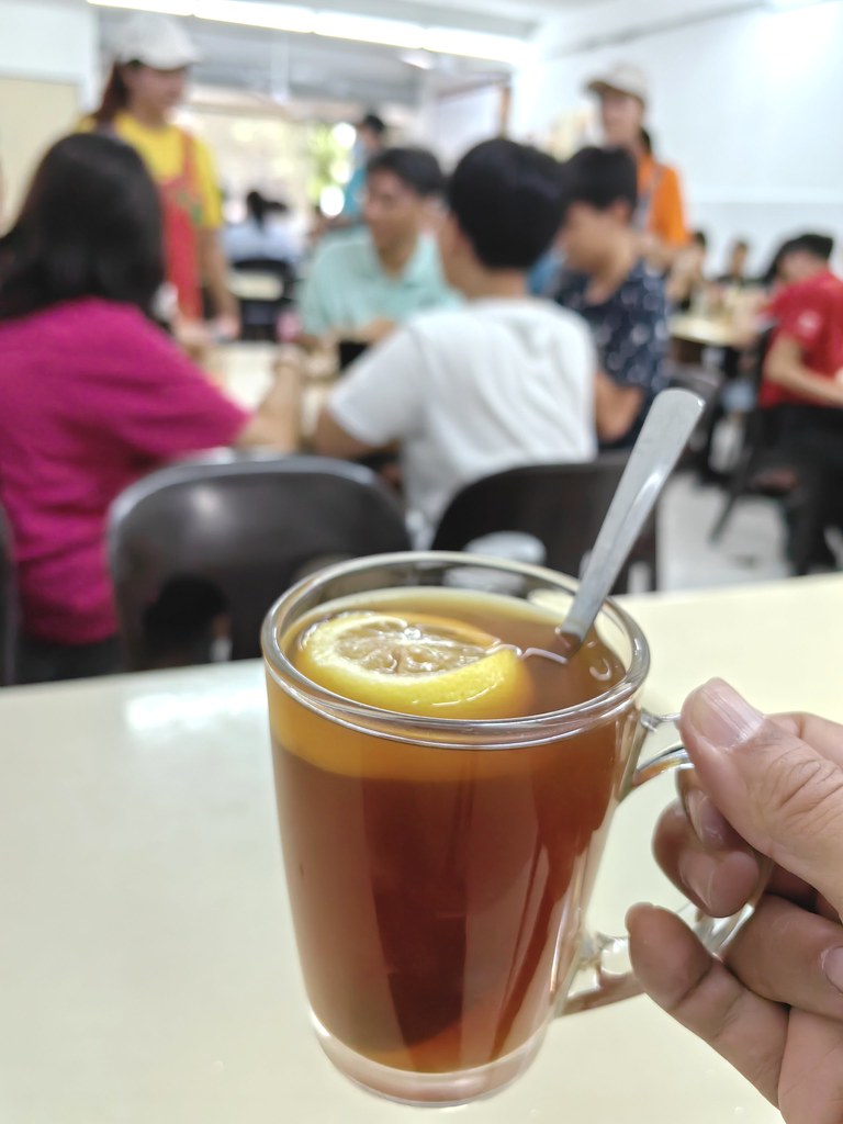 檸檬烏 Lemon Tea O rm$2.80 @ The Real Foods Stall in 古早味(滑滑板面)白咖啡專賣店 Restoran The Unique Taste at Puchong Bandar Puteri