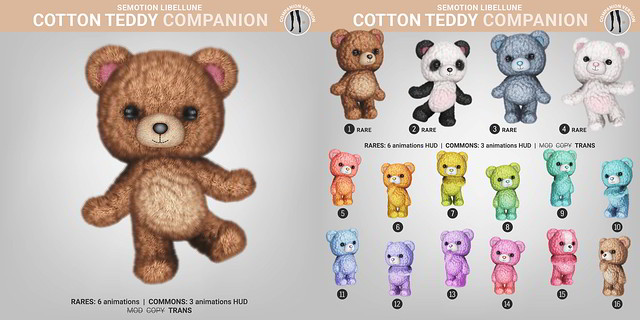 SEmotion Libellune Cotton Teddy Companion
