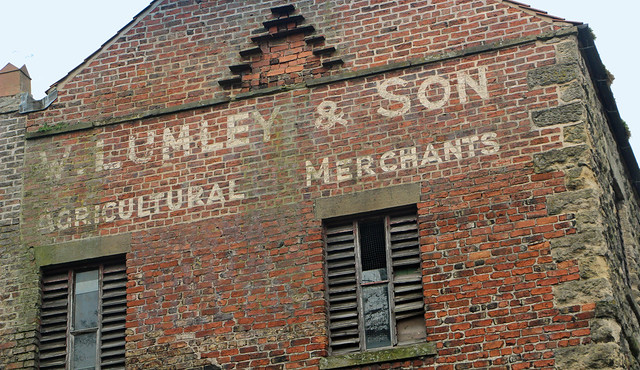 Lumley & Sons old advertising wall in Pickering