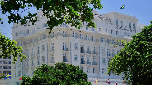Famed Copacabana Palace Hotel, Avenida Atlântica, Copacabana, Rio de Janeiro, Brazil