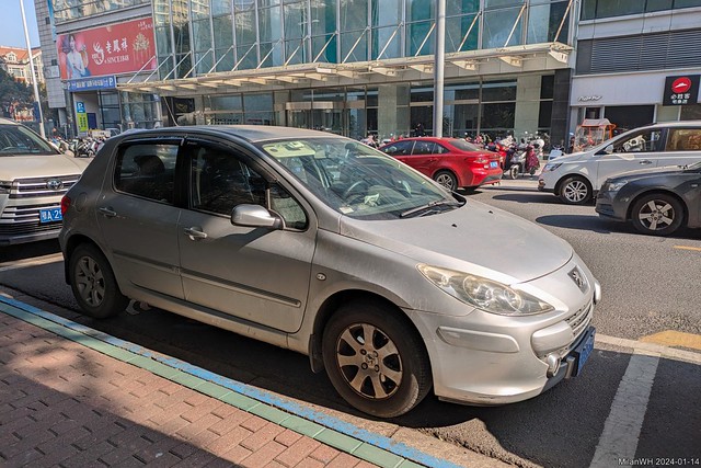 Peugeot 307 hatchback in Suzhou, China