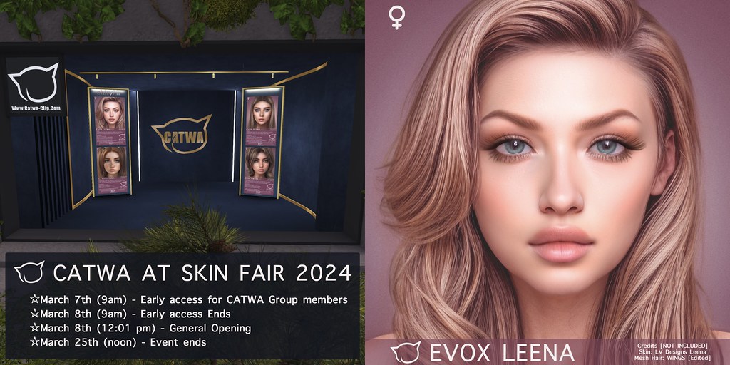 CATWA EVOX HEAD Leena at SkinFair 2024