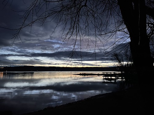 Dawn breaks by dmac12158, daybreak lake sunrise keuka fingerlakes dawn reflection dark newyork water tree dock clouds sky 365p