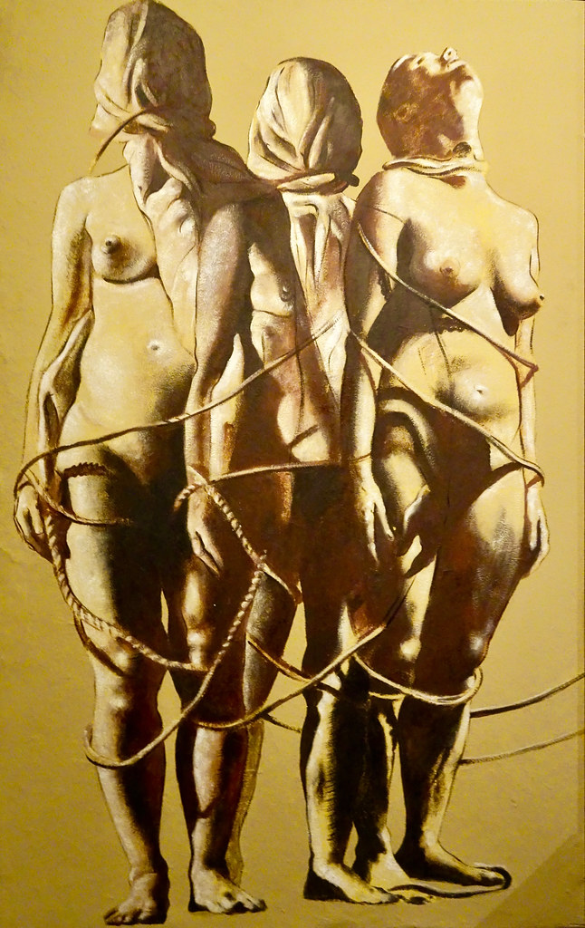 Painting of Nude Females, Museo Histórico Nacional, Avenida Alfred Agache, Rio de Janeiro, Brazil