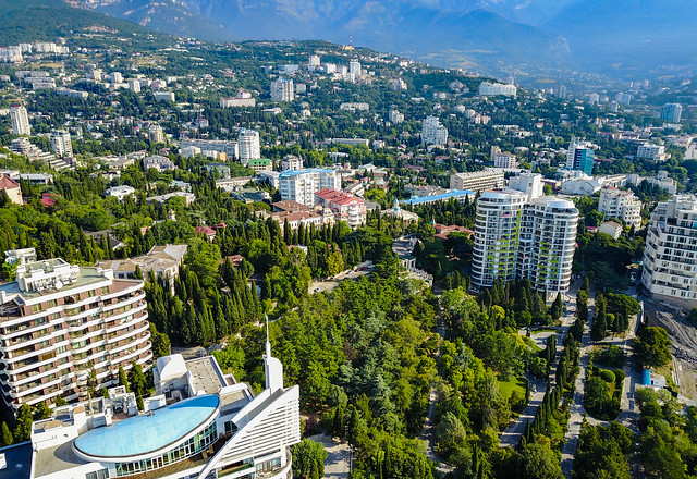 Yalta. Above the Seaside Park.
