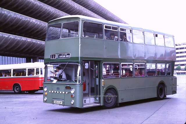 John Fishwick & Sons Ltd. bus fleet number 22 : SRN 103P : 1976 Leyland Atlantean AN68A/1R with East Lancs bodywork ; Preston Bus Station, Lancashire