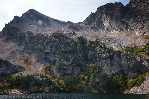 Views of the peaks across Alpine Lake, Sawtooth National Recreation Area, Idaho