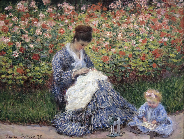 Camille Monet & a Child, 1875