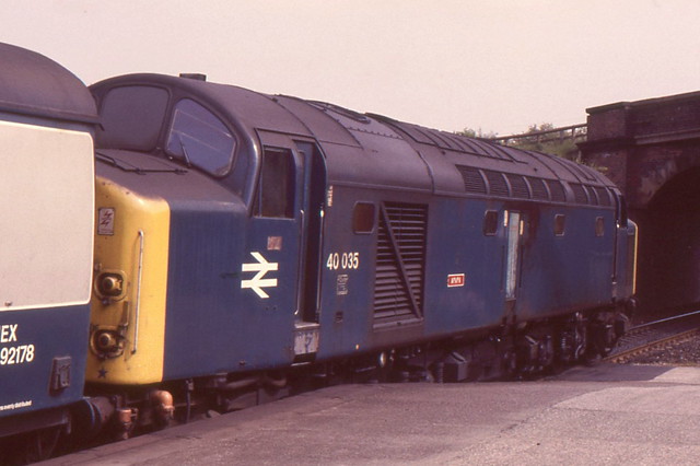 40035 is seen at Thirsk on 11 June 1984 with 1420 Newcastle - Liverpool Lime Street.
