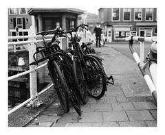 Bicycles from the bottom of the canal. Leeuwarden - The Netherlands