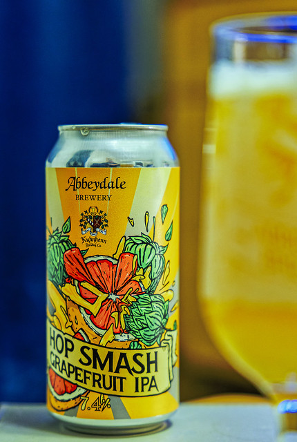 UK Craft Beer - Juicy & Tasty - Can of Abbeydale's Hop Smash (7.4% Grapefruit IPA) Panasonic DC-S1 & Sigma 24-70mm f2.8 ART Zoom (1 of 1)